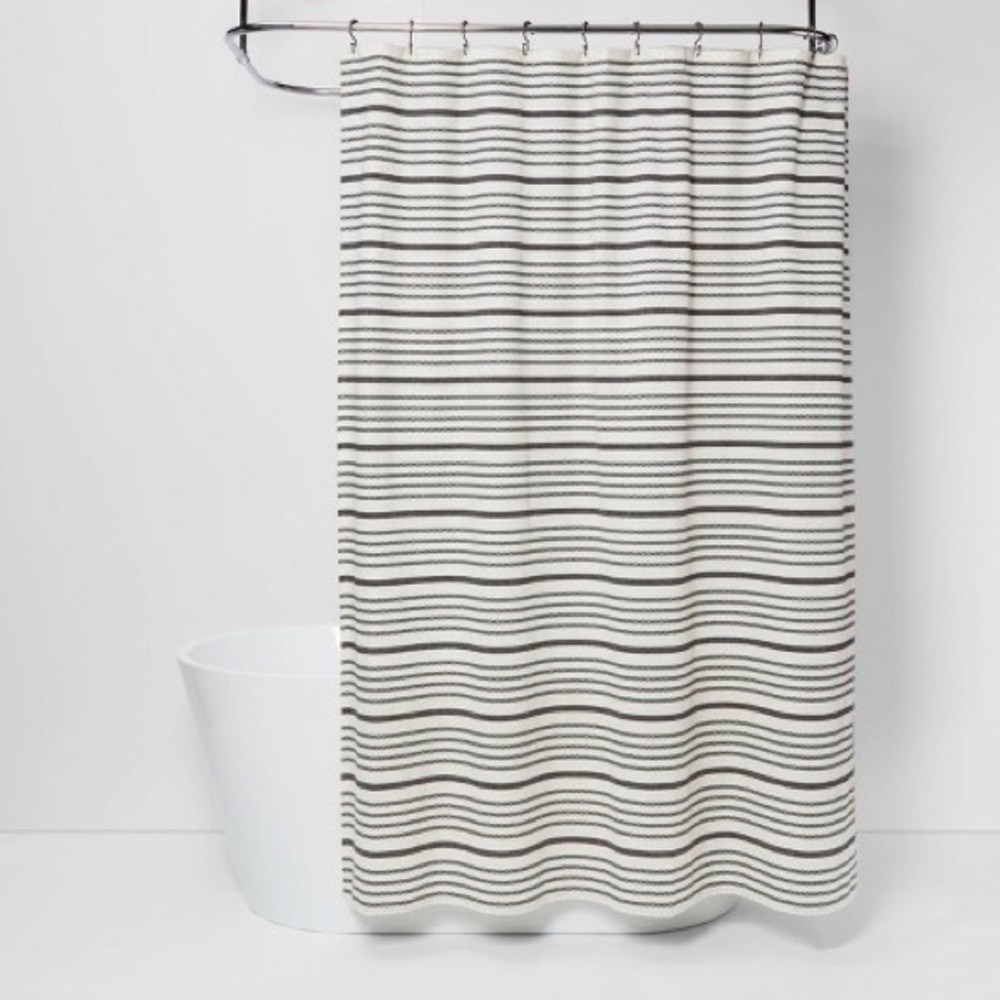 Threshold Striped Shower Curtain